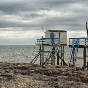 Les carrelets, Saint Palais sur Mer, Morbihan.