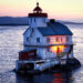 Petit phare dans le fjord de Sogn